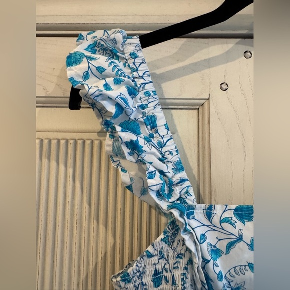 Draper James Blue and White Floral Midi Dress, Small - Picture 3 of 16